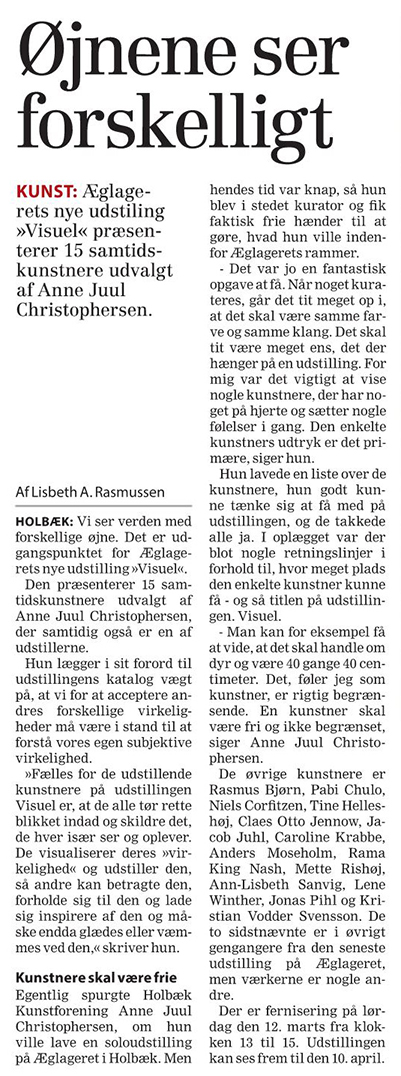 Artikel fra Nordvestnyt torsdag d. 10. marts 2016