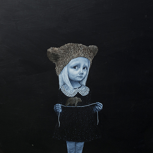 "Balancegang" - Anne Juul Christophersen - akryl på lærred - 100 x 100 cm