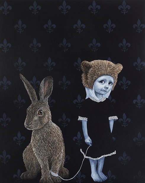 "Jeg tør godt" - Akryl på lærred - Anne Juul Christophersen - 150 x 120 cm