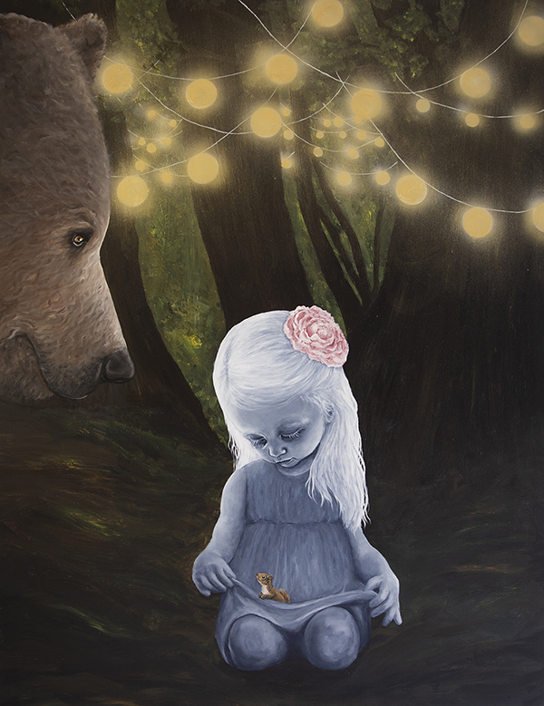 "A Summer Night" acrylics on canvas - 130 x 100 cm