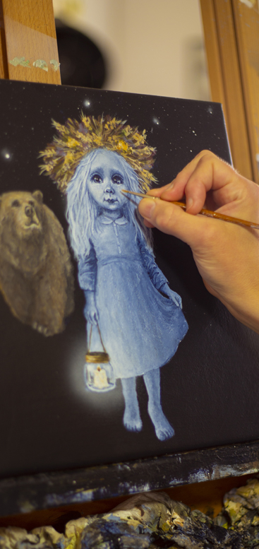 Learn how to create monochrome portrait paintings