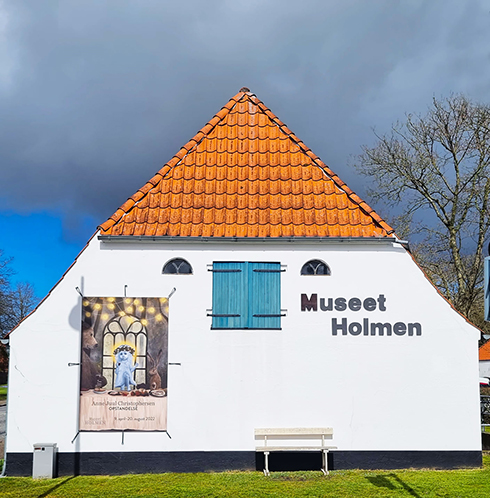Fernisering på soloudstillingen "Opstandelse" på Museet Holmen 2022